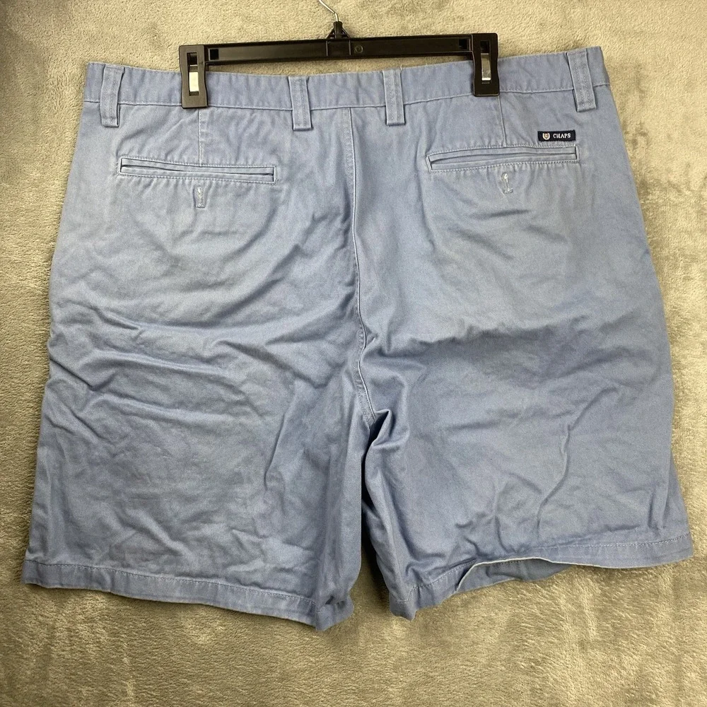 Chaps Mens 40 Blue Chino Shorts